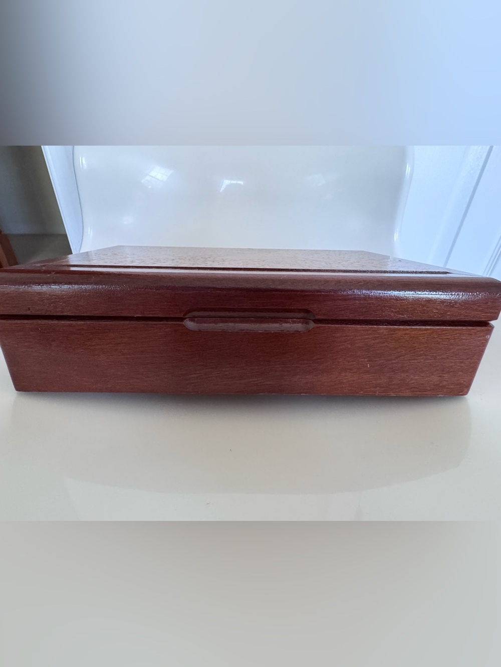 Vintage Wood Jewelry Box Keepsake Trinket Box Valet Organizer Rustic Luxe Decor - Picture 8 of 15